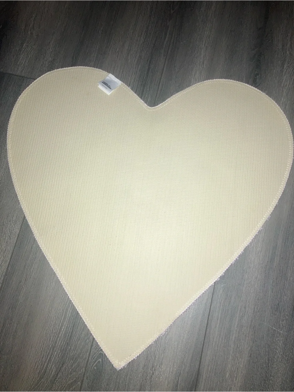 Pink Heart Shape Bath Rug